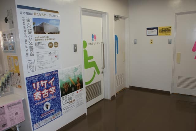 武蔵野ふるさと歴史館 のトイレ入口写真